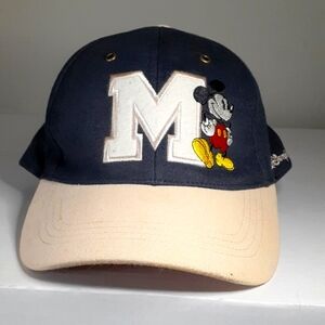 Disney Mickey "M" Adjustable Embroidered Hat Disney World